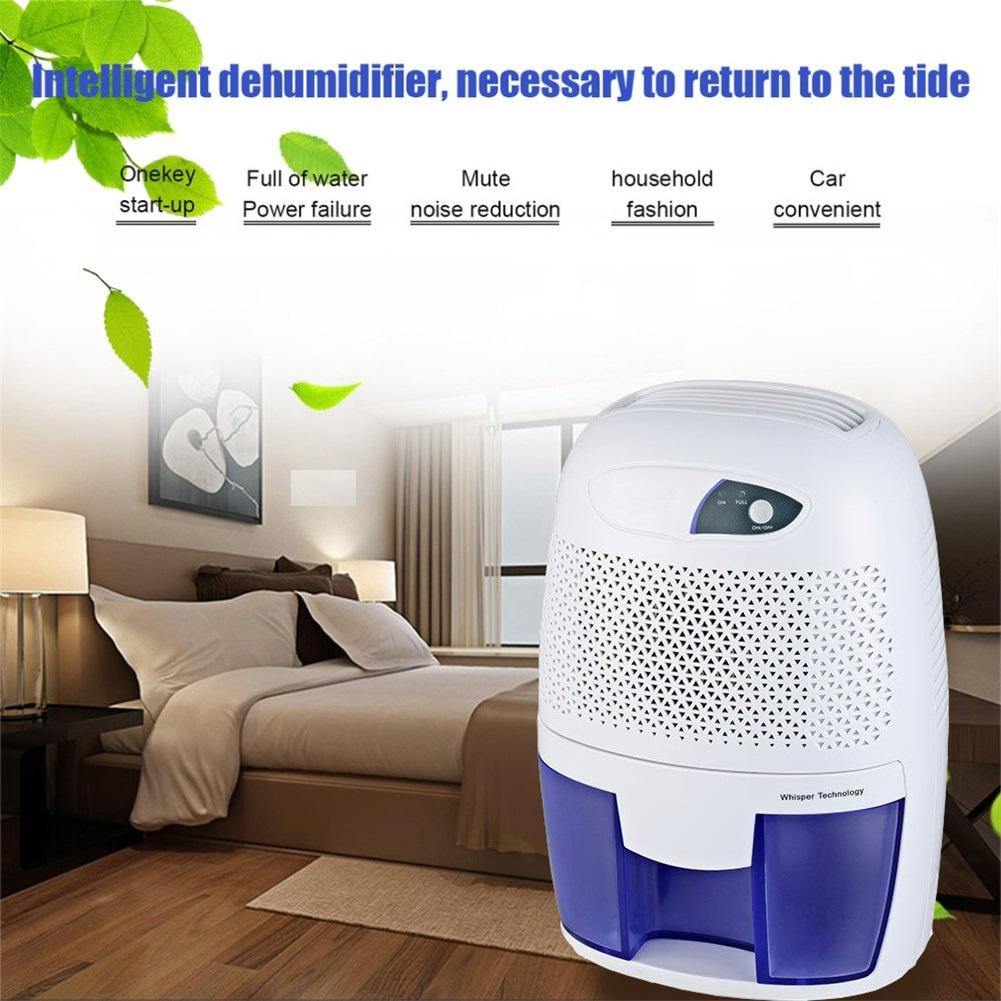 

Portable Mini Dehumidifier With 500ml Water Tank Smart Home Officce Low Noise Air Dryer Desiccant Moisture Absorber AU plug