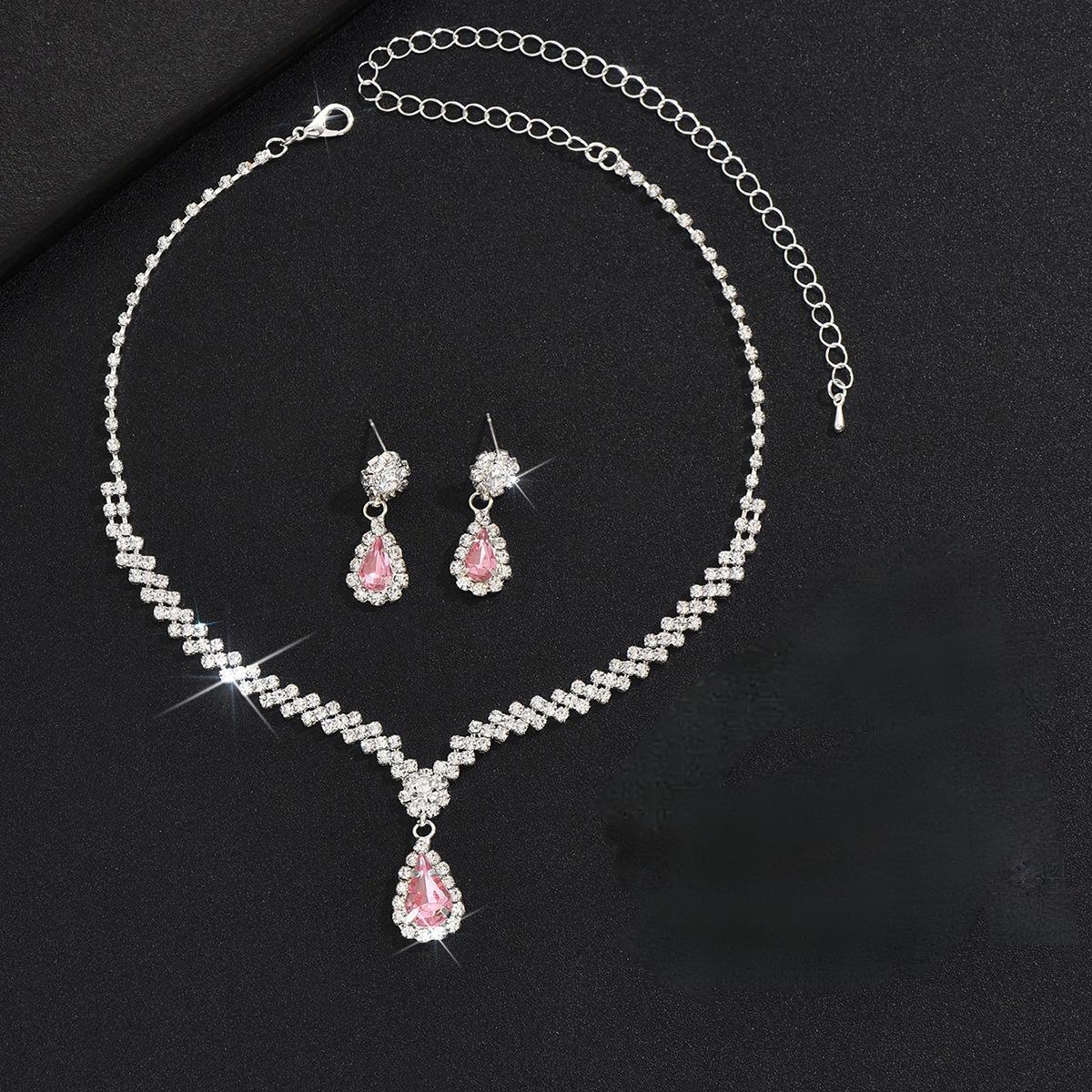 

Бриллиантовые серьги-капли, браслет, серьги, ожерелье, комплект