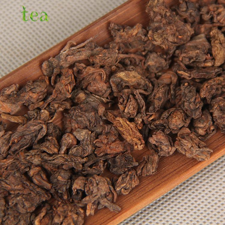 Muzhi Pearl Tea Head Puer Tea Cooked Tea Yunnan Puer Tea Mini Pearl Old Tea Head 200g
