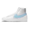 Nike Blazer Mid 77 Branco Azul Geleira Feminino DD0502-102