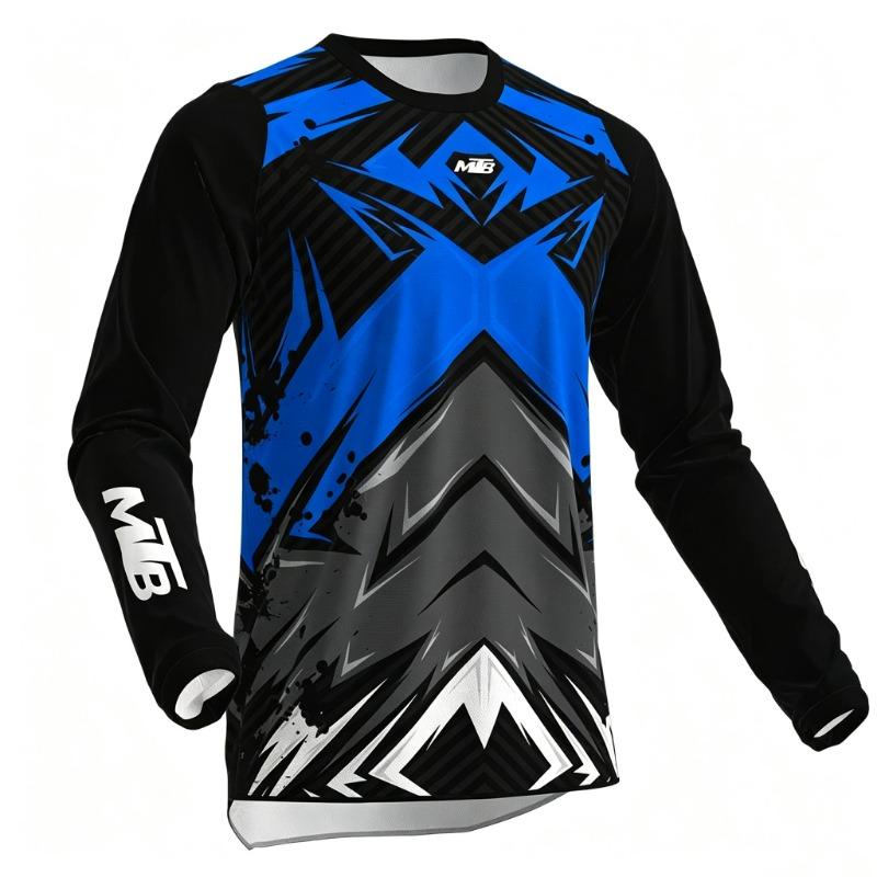 Summer off-road downhill clothing, long sleeved motorcycle riding equipment, outdoor sports racing clothing, T-shir