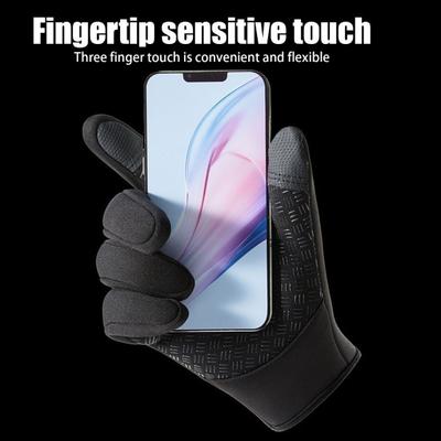 Thermal Touchscreen Gloves Waterproof Winter Cycling Gloves Warm Windproof Gloves with Anti-Slip Palms for Women Men Driving Hiking Skating