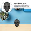 Ledmomo 1pc Skull Car Sticker Skull Head Decal Metal Skull Decal Motorcycle Emblem Badge