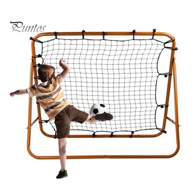 Soccer Rebounder Net with 20 Elastic Ropes Kickback Football Practice Net Target Goal Rebound Net Beginner Training Aid