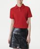 MUSINSA STANDARD WOMAN Women'S Pique Polo Shirt [Red]
