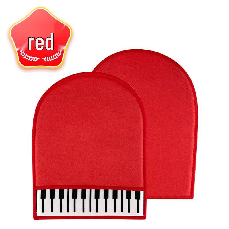 Bonmusica Instrument Polishing Gloves: Clean & Care for Piano, Guzheng, Violin & More красный