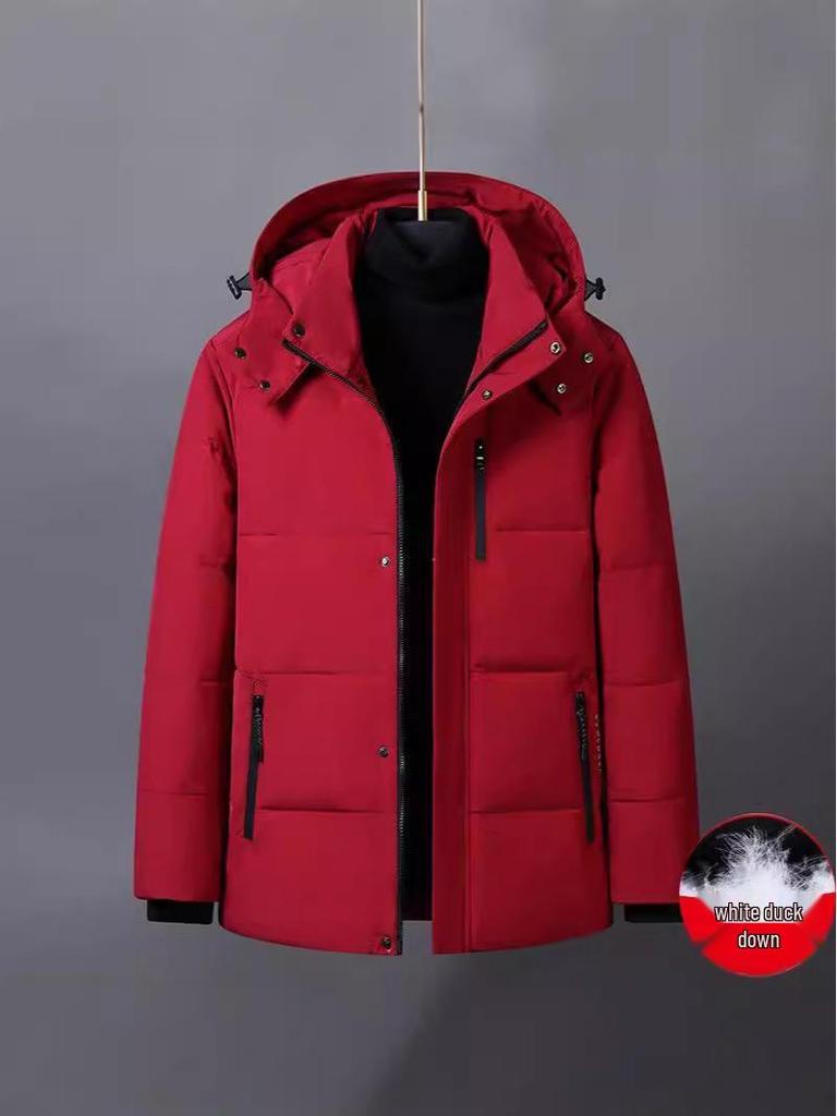 Men's European & American Style Hooded Winter Jacket