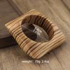 Square Wood Grain Bangle Geometric Burlywood Hand Ring Simple Wooden Bracelet  Daily