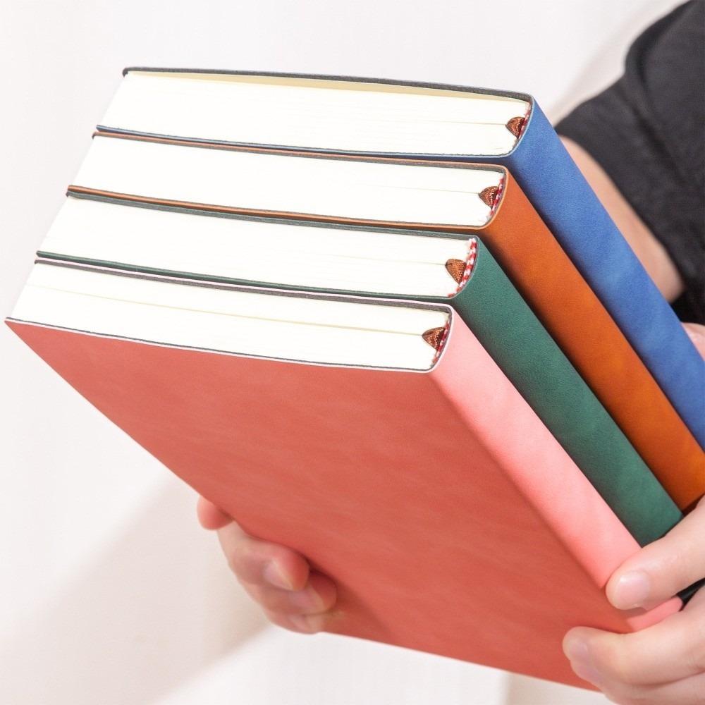 Soft Business Memo Book Leather Surface Diary Notepad Thick Notebook Back To School