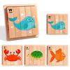 Early Childhood Wooden 3D Animal Puzzle & Cognition Board Toy