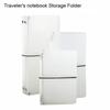 Fromthenon Transparent Traveler's Notebook Shell for Midori Planner Standard Filler Paper Storage Folder Cover School Stationery