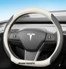 Tesla Steering Wheel Cover - Genuine Leather, Ultra-thin for Model 3 & Model Y