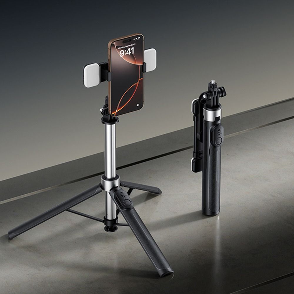 Aluminum Alloy Phone Selfie Stick Tripod 1.3m Phone Tripod Stand  for Travel Live Streaming Video