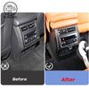 For GWM HAVAL H9 MKII 2026 2025 New H9 Carbon Wood Grain Rear Armrest Air Conditioner AC Vent Cover Anti Kick Hit Accessories
