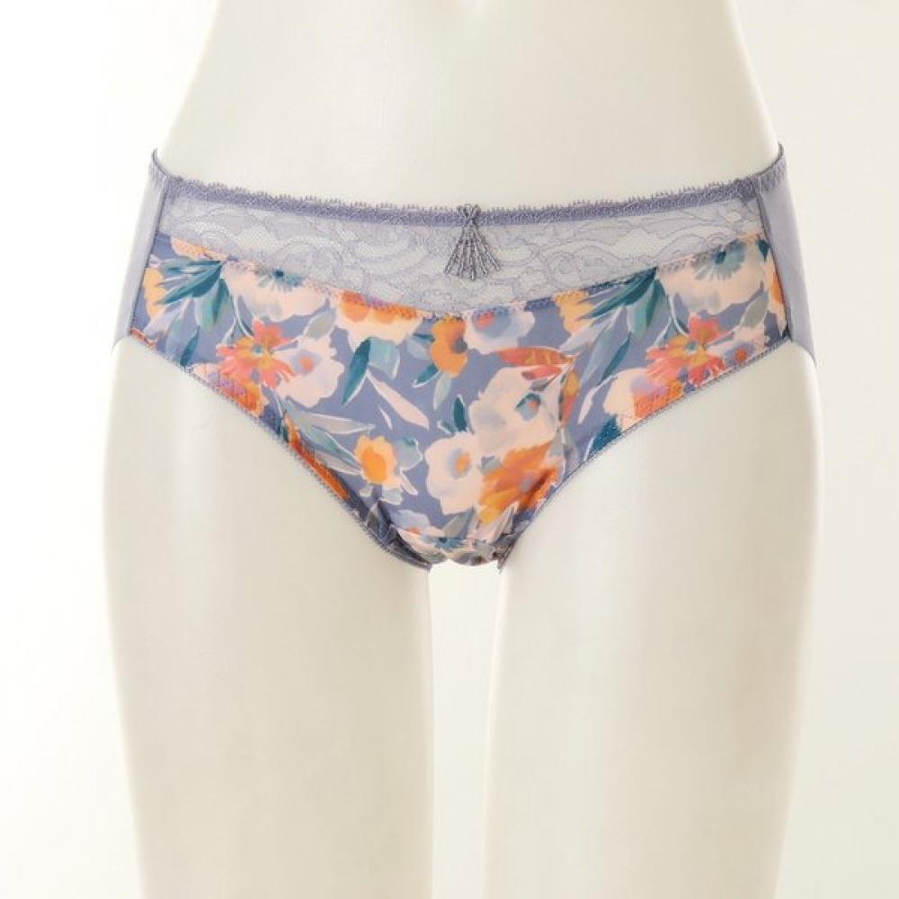 Venus Sunset Flower Print Bra And Panty Opt5235h blue (BU)/100