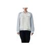FILA Color Block Knit Long Sleeve Baseball Jacket Women jackets Sunlight-Blue F11W249501F-LB