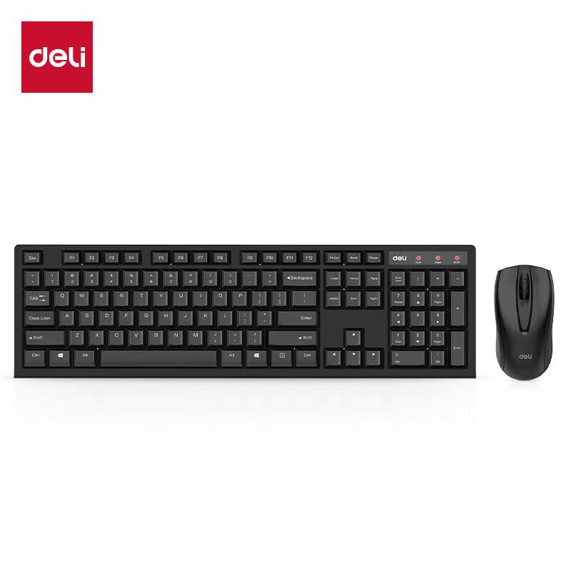Deli Wireless Keyboard and Mouse Combo 3729ES