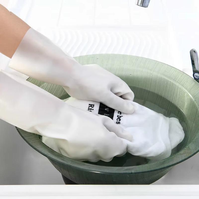 

Japan Dishwashing Cleaning Gloves NEW Silicone Rubber Dish Washing Glove for Household Scrubber Kitchen Clean Tool Scrub S