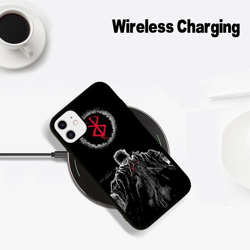 Anime Berserk Phone Case Magesafe Magnetic Wireless Charge Case For IPhone 16 11 12 13 14 15 Pro Max Plus Mini