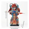 Chinese Opera Figurine Ornate with Display Base Decorative Traditional Doll for