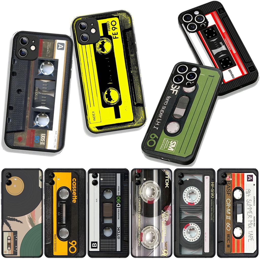 for Xiaomi Redmi Note 14 12 13 ProPlus A4 A3 Pro Plus 12C 13C 14C 5G Phone Cover Case Cassette Tape Music Retro