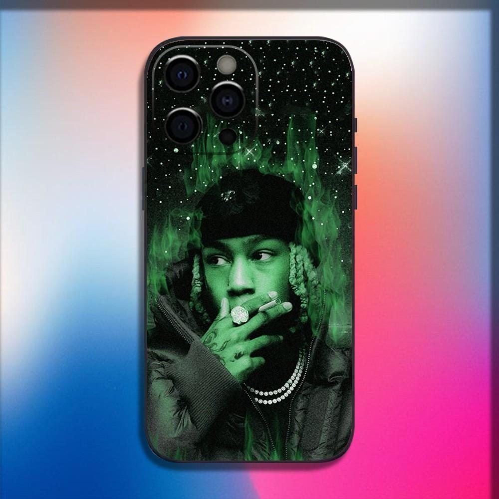 Rapper R-Rich Amiri Phone Case For iPhone 16,15,14,13,12,11,Pro,X,XS,Max,XR,Plus,Mini Soft Black Cover