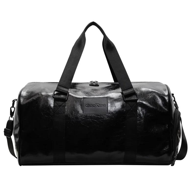 Super Cool Glossy PU Large Capacity Travel Bag Simple Casual Sense of Luxury Shoulder Bags 2026 Fashi Versatile Crossbody Bags