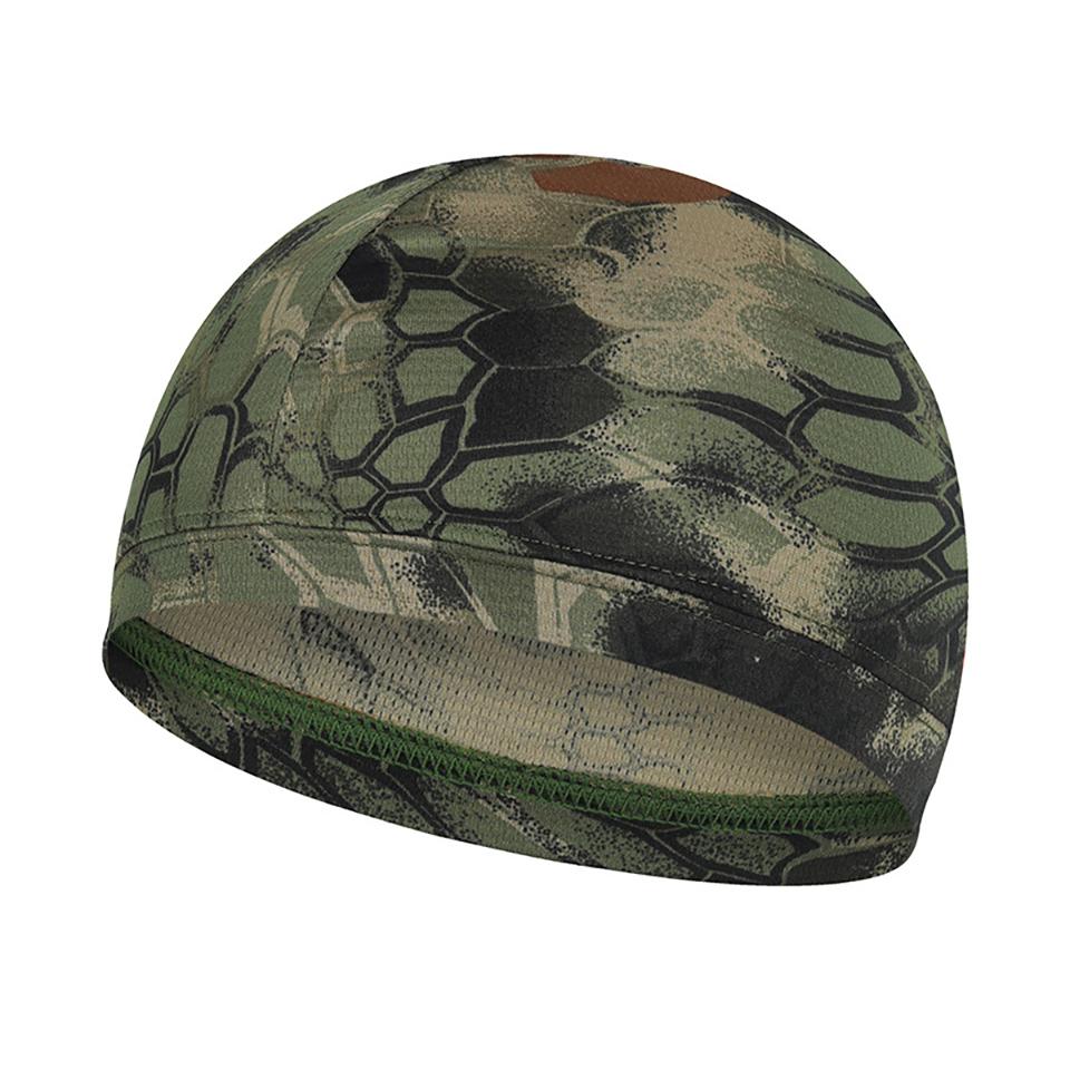 Cycling Hiking Cap Breathable Quick Dry Mesh Camo Print Bike Motorcycle Helmet Liner Sweat Wicking Sports Running Hat
