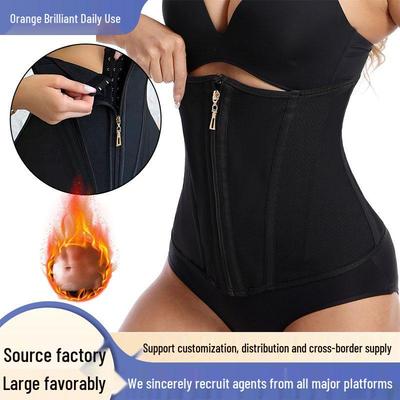 Nuovo Stile Corsetto Modellante Vita con Zip e Gancio per Fitness & Yoga
