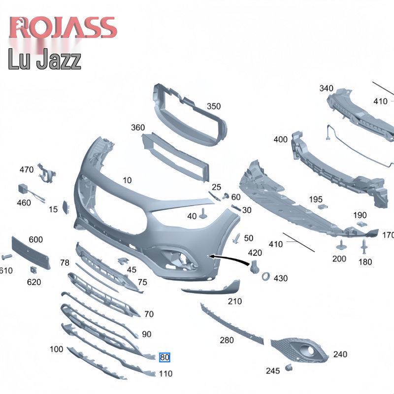 

Mercedes GLA Rear Bumper Electroplated Silver Trim - Fits GLA180, GLA200, GLA220 (W247) Chrome Strip Other Accessories [Contact Customer Service]
