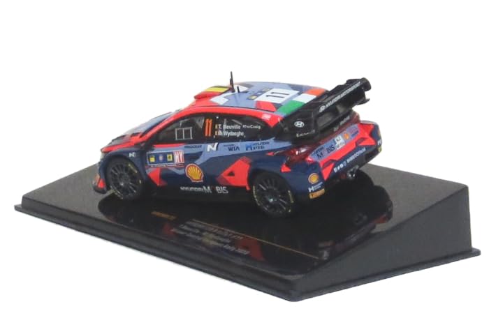 IXO MODELS Hyundai i20 N Rally1 2023 Central Europe Winner Finished Diecast Miniature Car RAM909 1/43 #11 T.Neuville/M.Wydaeghe