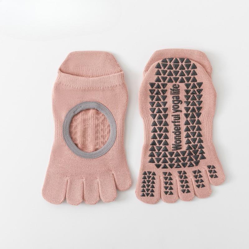 Cotton Yoga Pilates Socks - Children's Anti-slip Socks, Five-finger Socks, Summer Thin Yoga Socks, Split-toe Socks, Boat-shaped Socks