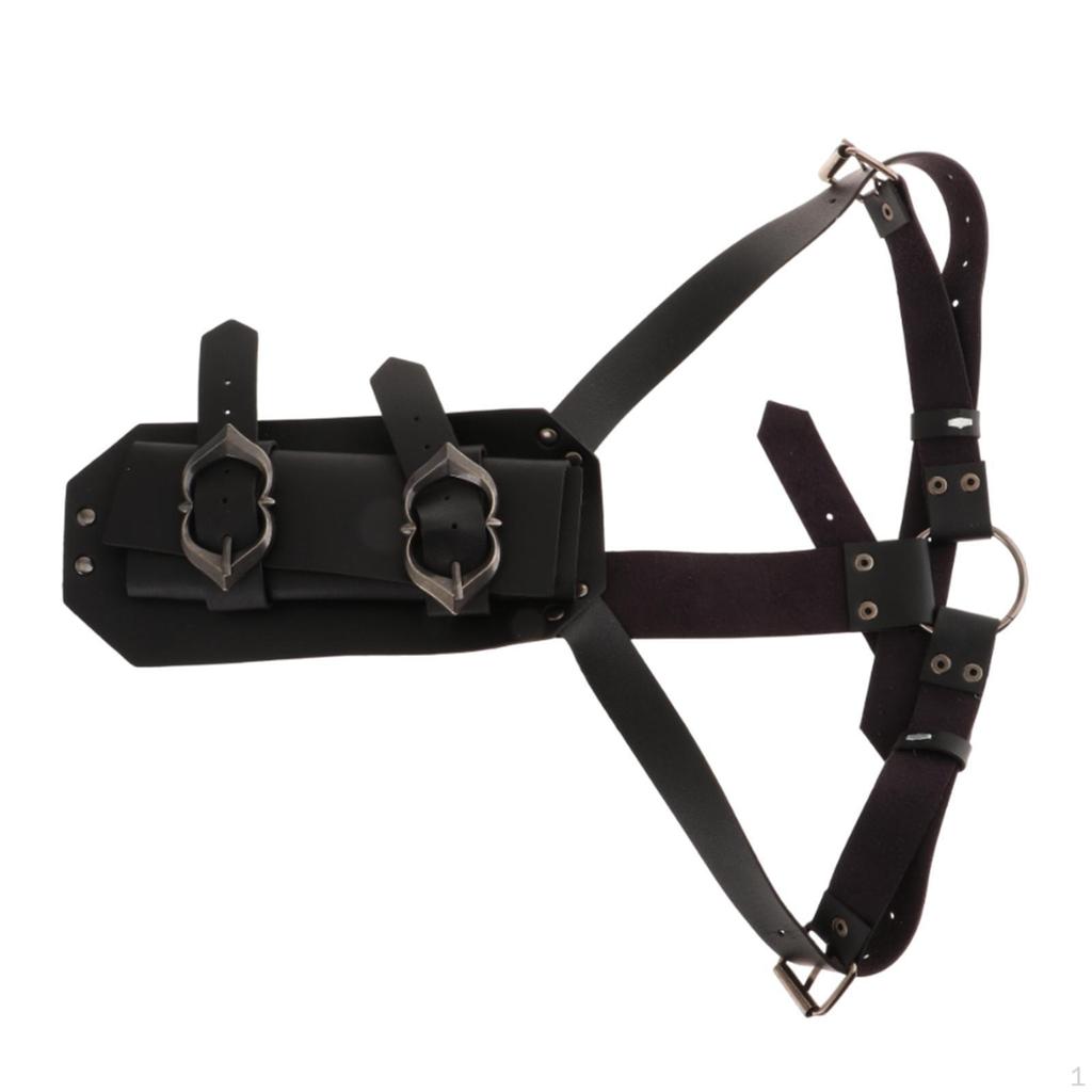 - Shoulder Scabbard, Adjustable Strap, PU, Retro Style, Cosplay Jewelry, Rapier Holder for