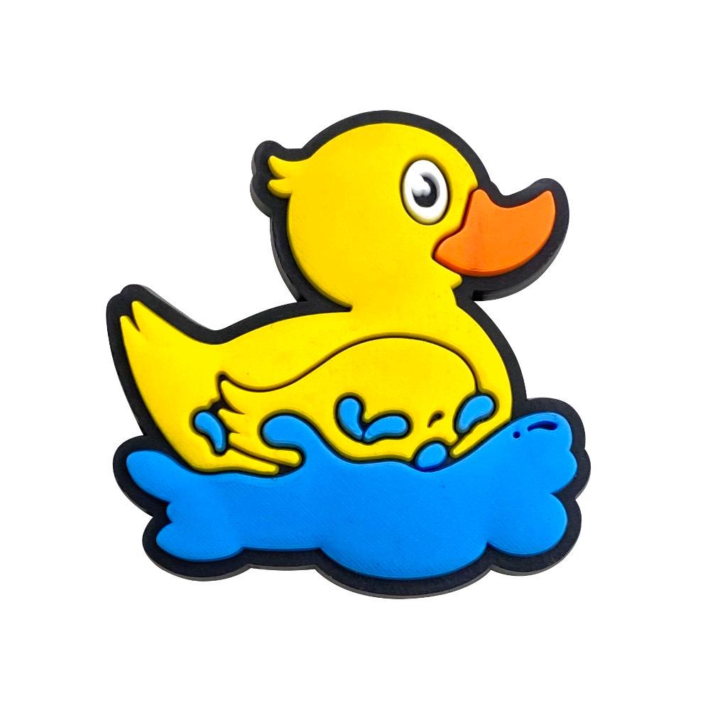 Little Yellow Duck Soft PVC Pen Holder - Detachable Student Accessory