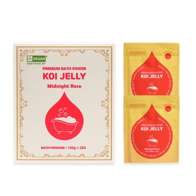 Jelly Bath Salt Sliz Bath Play Couple Bath Gel Hocance-Koiselly 1BOX (2 kusy 200 g), Půlnoční růže (Červené), 1 kus