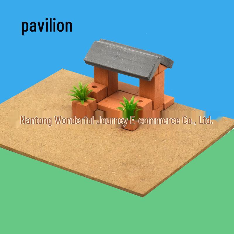 Mini 3D Bricklayer Model Building Blocks: Children s DIY Handmade Architecture Toy House