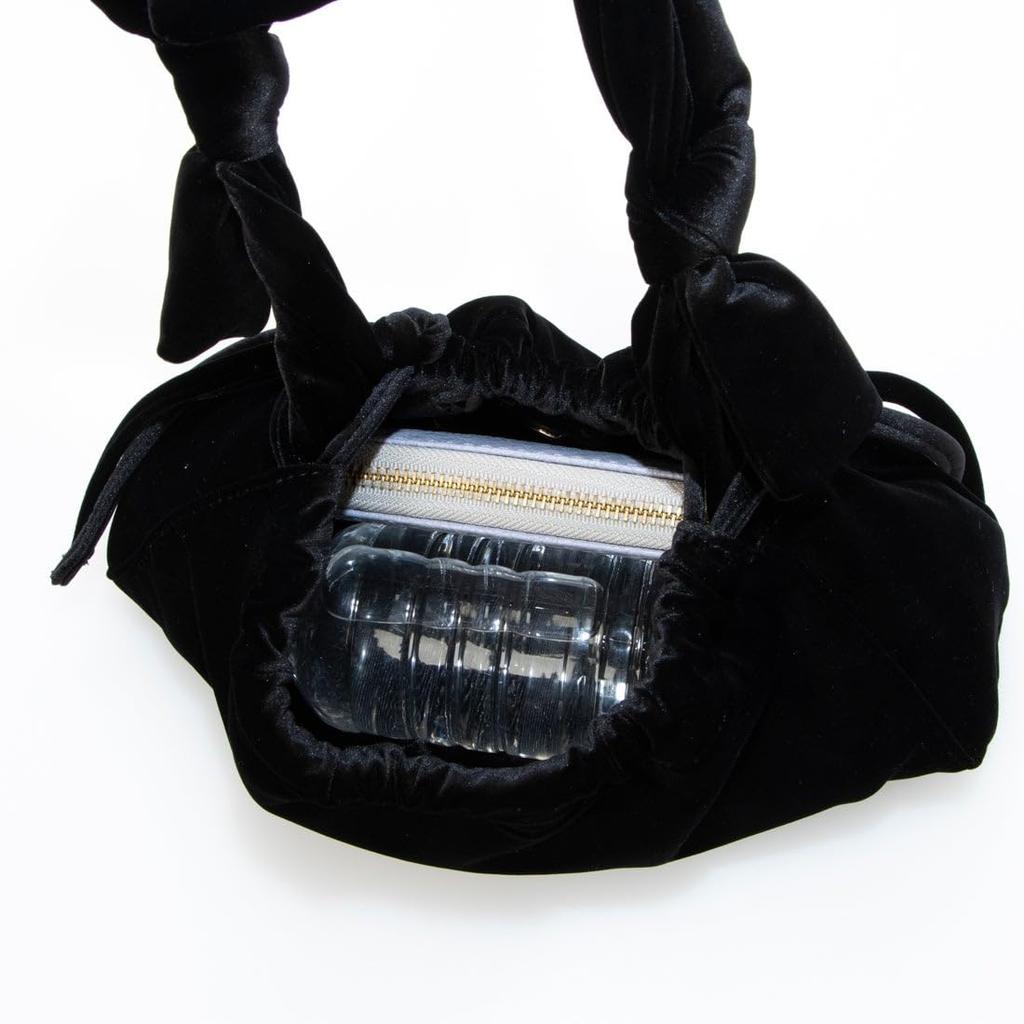 Velvet Ribbon Baguette Shoulder Bag PI [Kakatoo] 70-00-00210 Women's