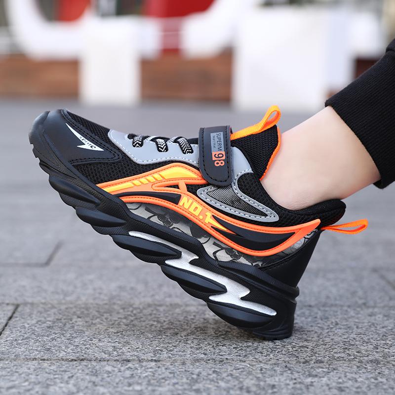 Dětské lehké a módní nízké boty na suchý zip táta Neformální Outdoor Sportovní boty Tenisky