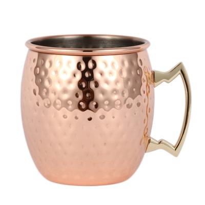 Moscow Mule Mug with Handle Stainless Steel 550ml Hammered Mug Bar Creative Cocktail Cup