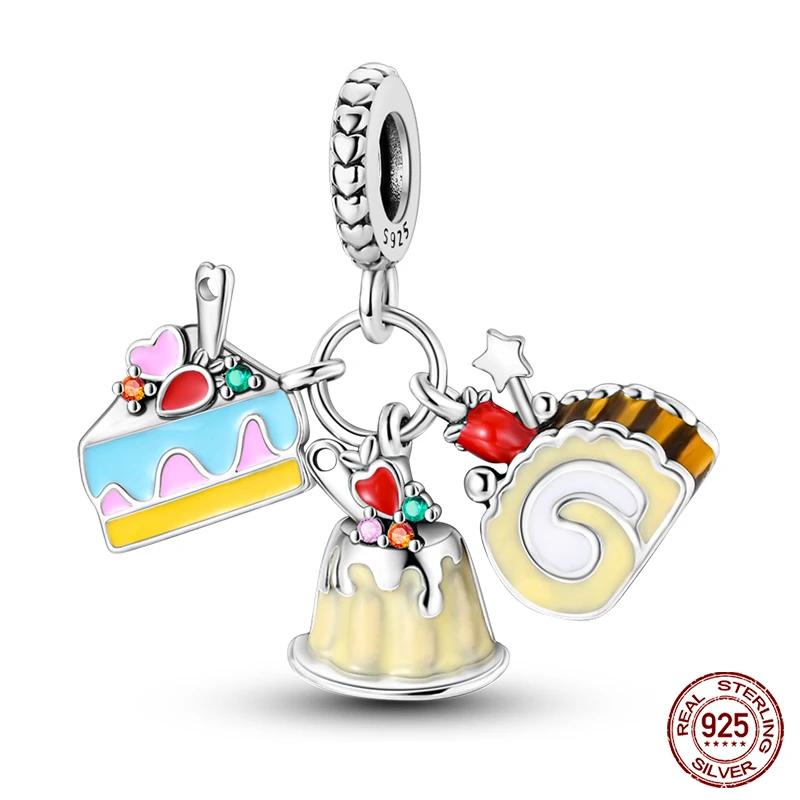 

Copper Dessert Ice Cream Cake Sandwich Bread Machine Coffee Pendant Fit 4Mm Hole Diamete Charm Bracelet Diy Jewelry