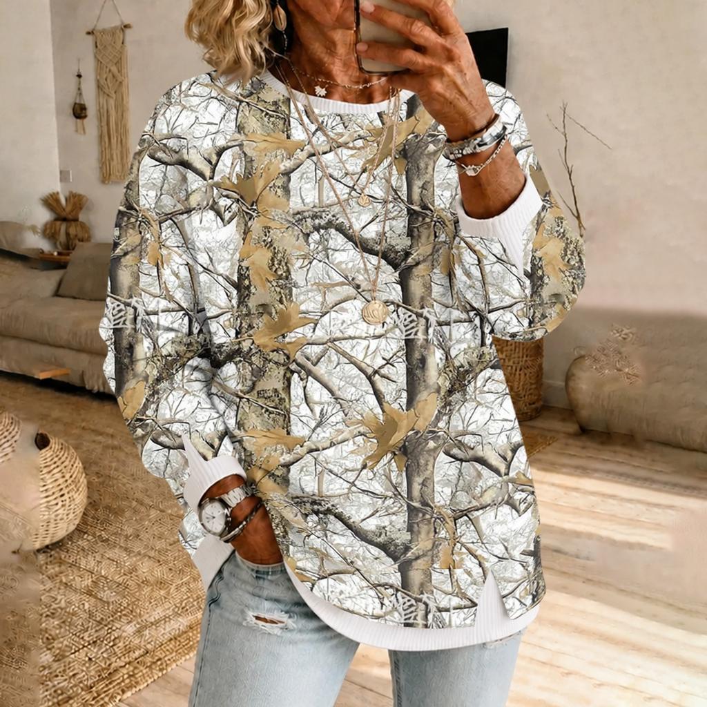 Top pulover de damă cu guler, cu mânecă lungă, strat dublu, aspect casual de pulover