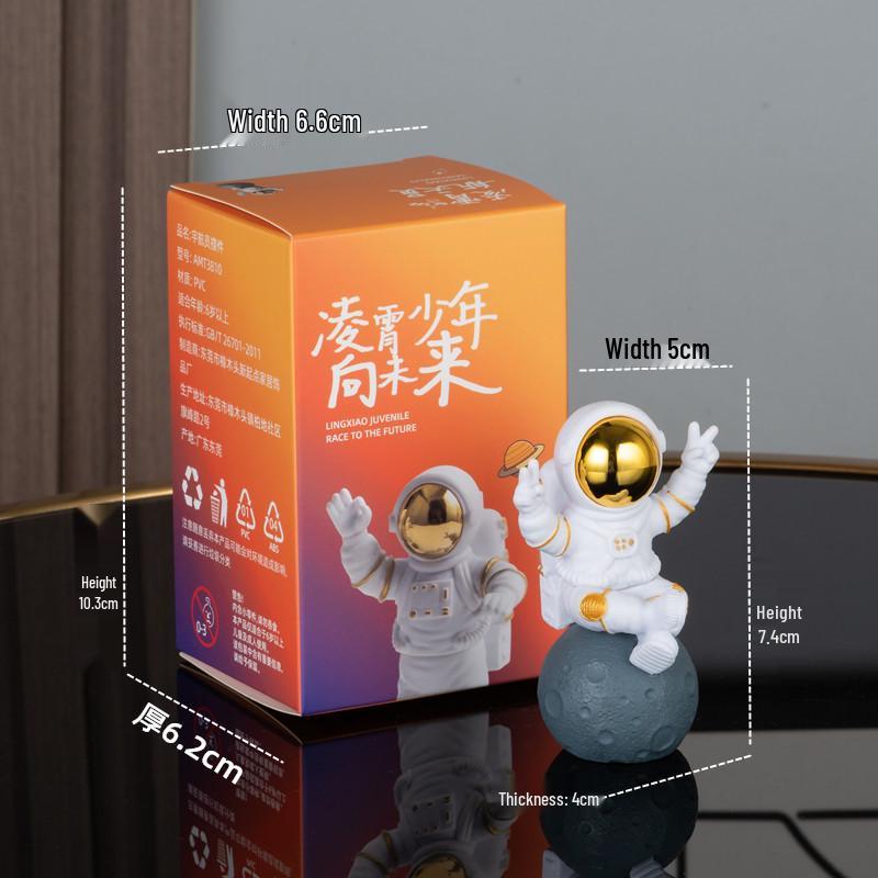 Astronauten-Figur-Ornament für Wohnzimmer oder Kinderzimmer - Weihnachtsgeschenk-Deko Weltraumfahrer