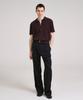 SSIN AND LEE Nocturnal Wide Pleated Wool Slacks Navy