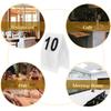 20 Pcs Restaurant Number Plate Evidence Marker Markers Signs Table Numbers Acrylic Decorate