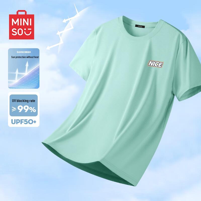 MINISO Men s UPF50+ Quick-Dry Short Sleeve T-Shirt 3XL