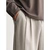 HAUT TON Men's Bamboo Texture Linen Blend Casual Trousers
