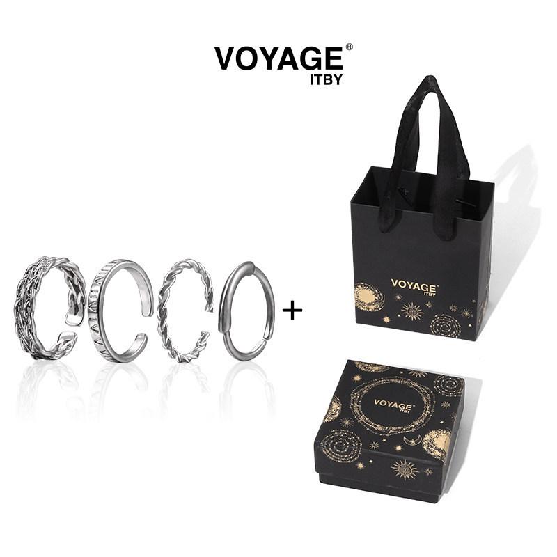 Adjustable High-End Pinky Ring: Niche Design for Couples & Men, Plain Band Style Index Finger Accessory