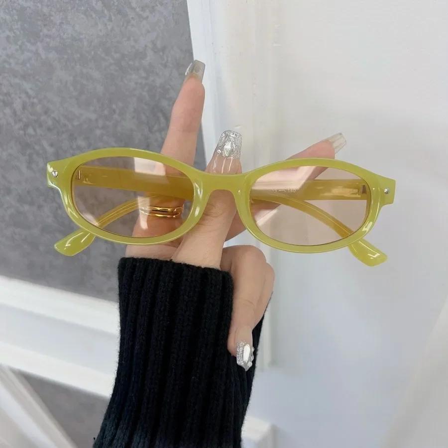 Fashion Oval Sunglasses Women Men Brand Designer Cool Sun Glasses Female Outdoor Colorful Travel