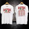 NUOVA T-shirt Bianca Haywire Band 2025 US Tour Tutte le Taglie S-5XL