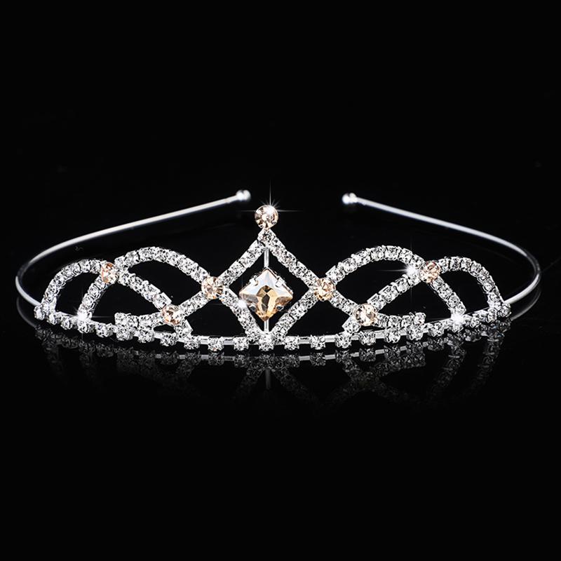 Rhinestone Crystal Tiara Princess Crown Rhinestone Headband Girls Crowns for Kids Wedding Prom Birthday Party Gift